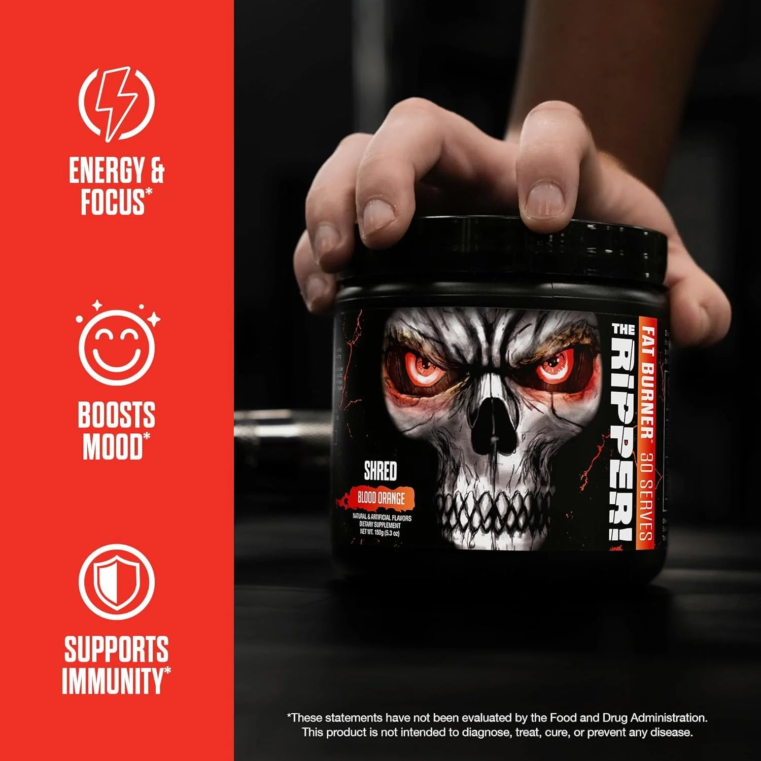 The Ripper! Shredding Thermogenic Fat Burner - Pineapple Shred 30 Servings | Advanced Fast Acting Thermogenic Pre-Workout, Appetite Suppressant for Men & Women