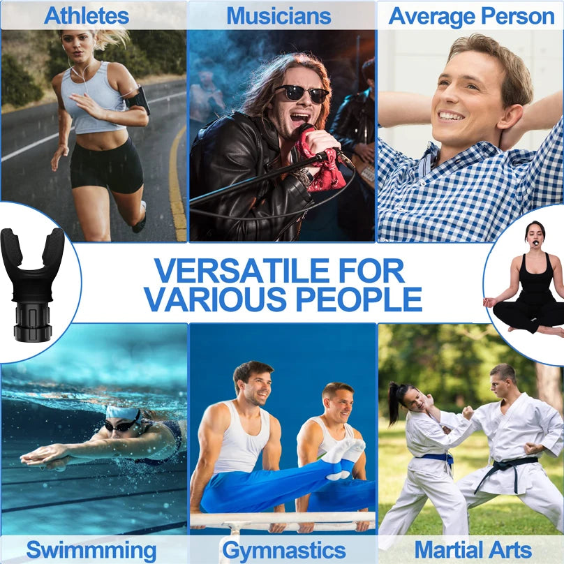 Breathing Trainer Lung Flexer Dropshipping Durable Fitness Exerciser Increases Lung Capacity Breath Adjustable Deep Breath
